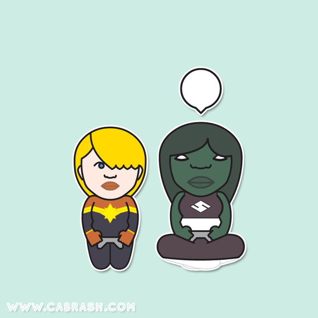 Captain Marvel & She-Hulk
